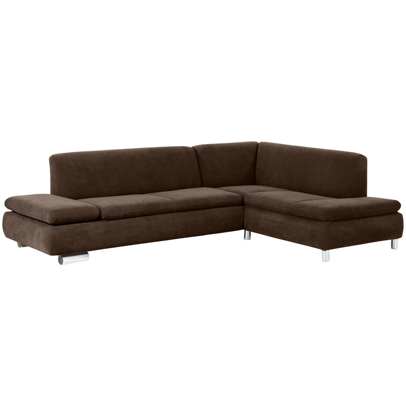 Max Winzer Sofa 2,5-zits links met hoekbank rechts Terrence bruin