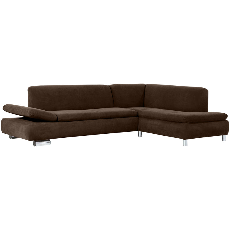 Max Winzer Sofa 2,5-zits links met hoekbank rechts Terrence bruin