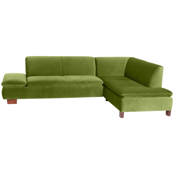 Max Winzer Sofa 2,5-Sitzer links mit Ecksofa rechts Terrence oliv