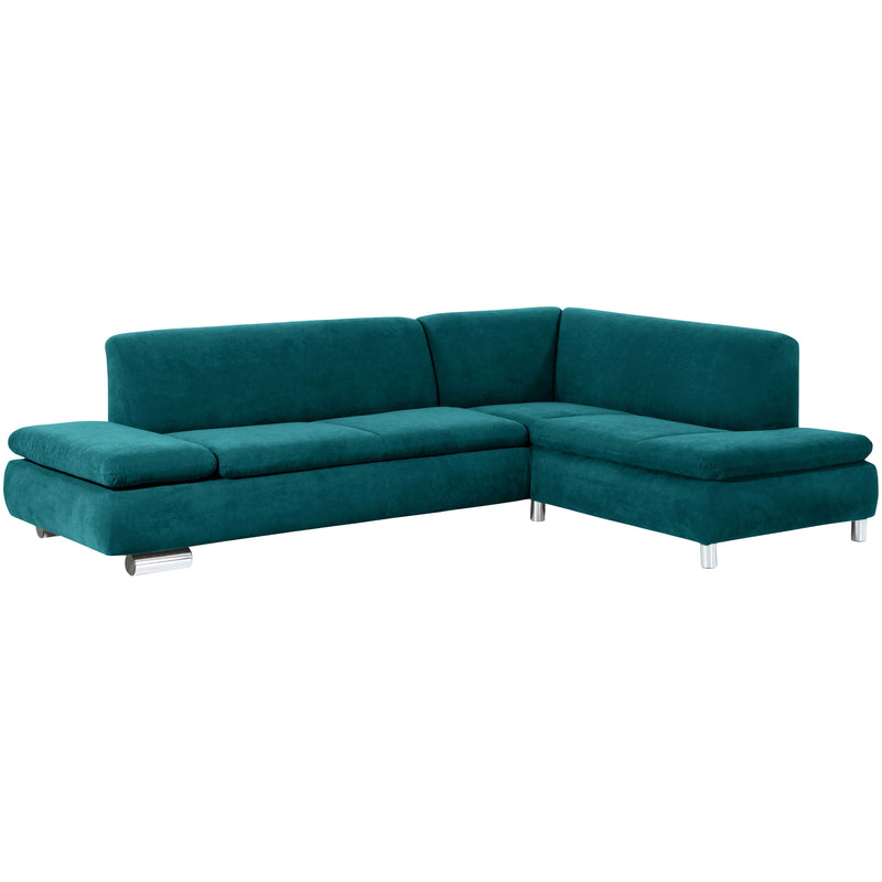 Max Winzer Sofa 2,5-Sitzer links mit Ecksofa rechts Terrence petrol