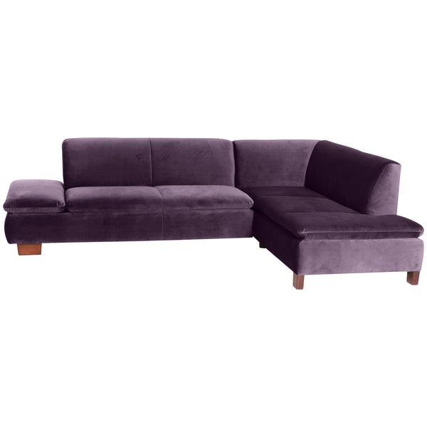 Max Winzer Sofa 2,5-zits links met hoekbank rechts Terrence paars