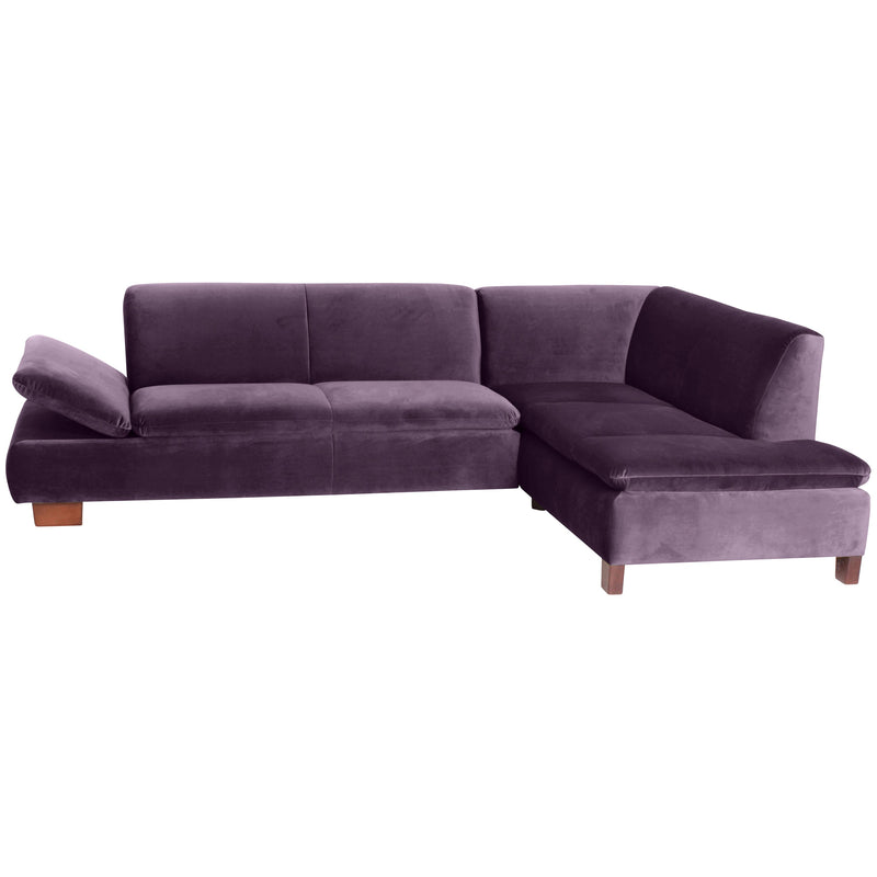 Max Winzer Sofa 2,5-Sitzer links mit Ecksofa rechts Terrence purple