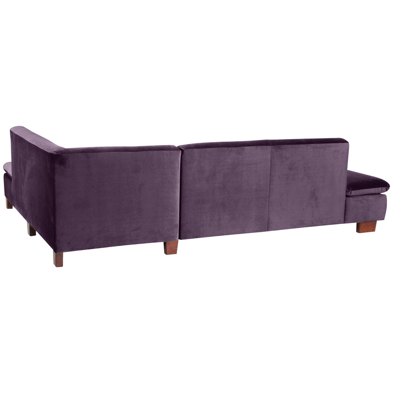 Max Winzer Sofa 2,5-Sitzer links mit Ecksofa rechts Terrence purple