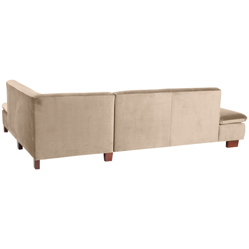 Max Winzer Sofa 2,5-Sitzer links mit Ecksofa rechts Terrence sand