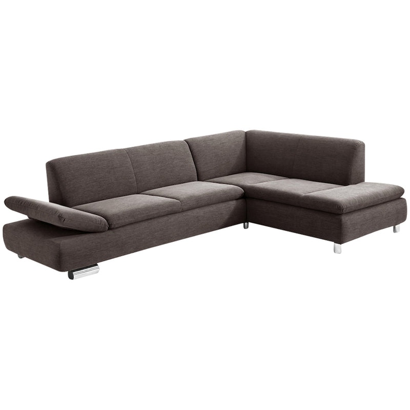 Max Winzer Sofa 2,5-Sitzer links mit Ecksofa rechts Terrence schoko