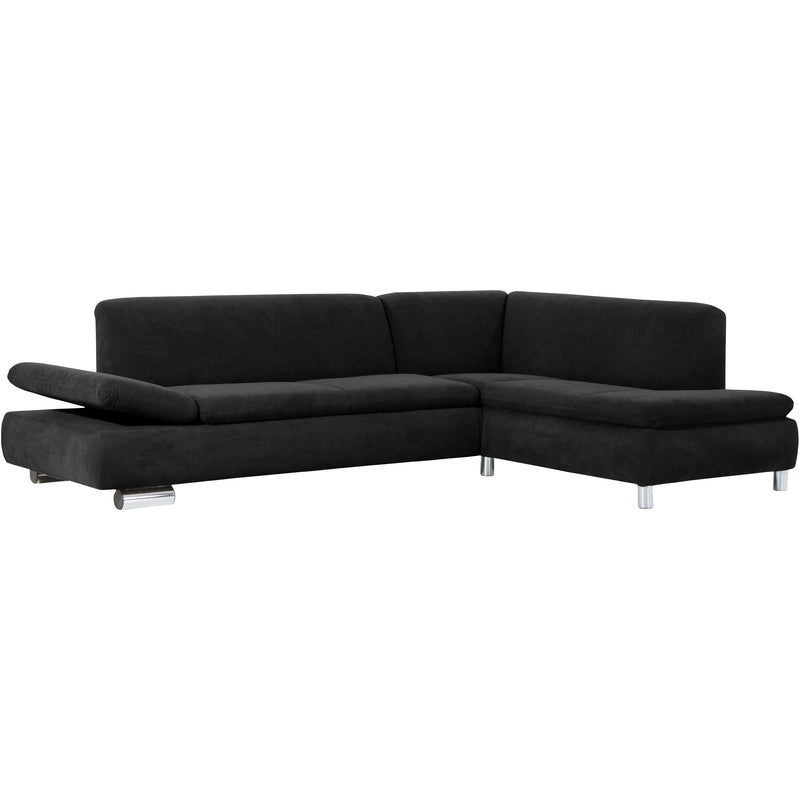 Max Winzer Sofa 2,5-Sitzer links mit Ecksofa rechts Terrence schwarz