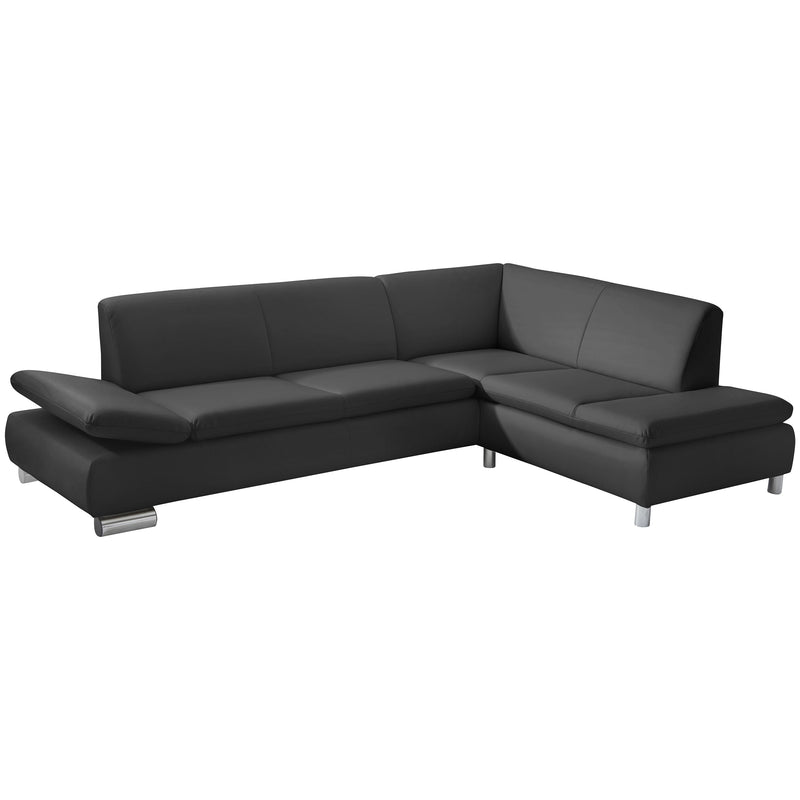 Max Winzer Sofa 2,5-Sitzer links mit Ecksofa rechts Terrence schwarz