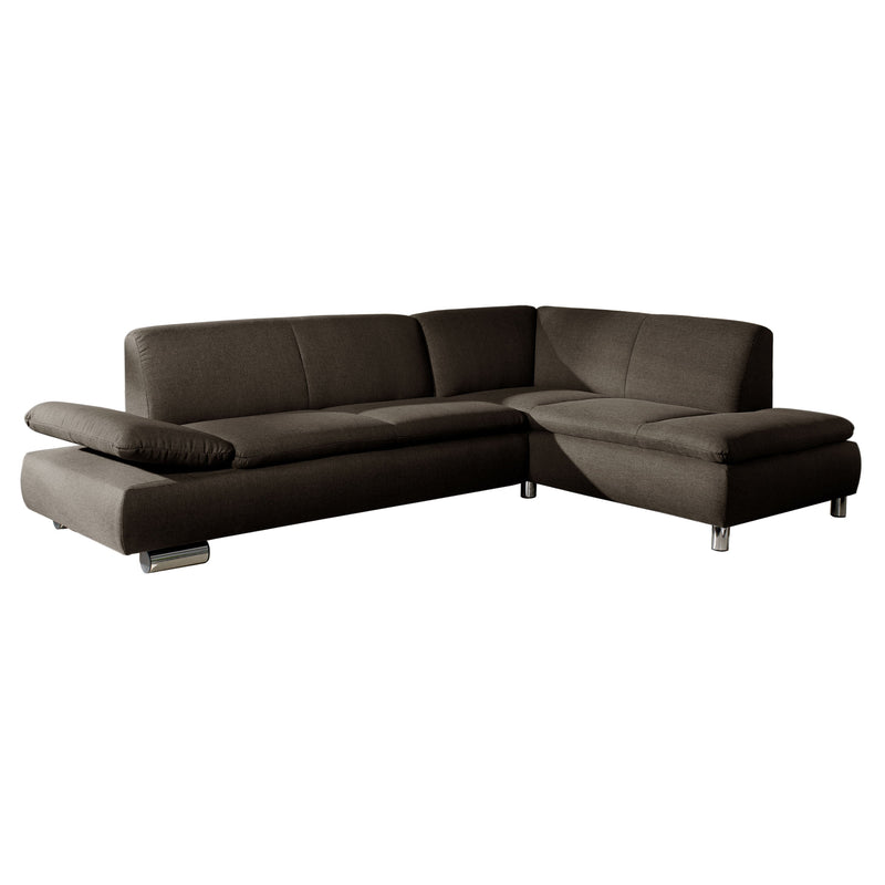 Max Winzer Sofa 2,5-Sitzer links mit Ecksofa rechts Terrence stein