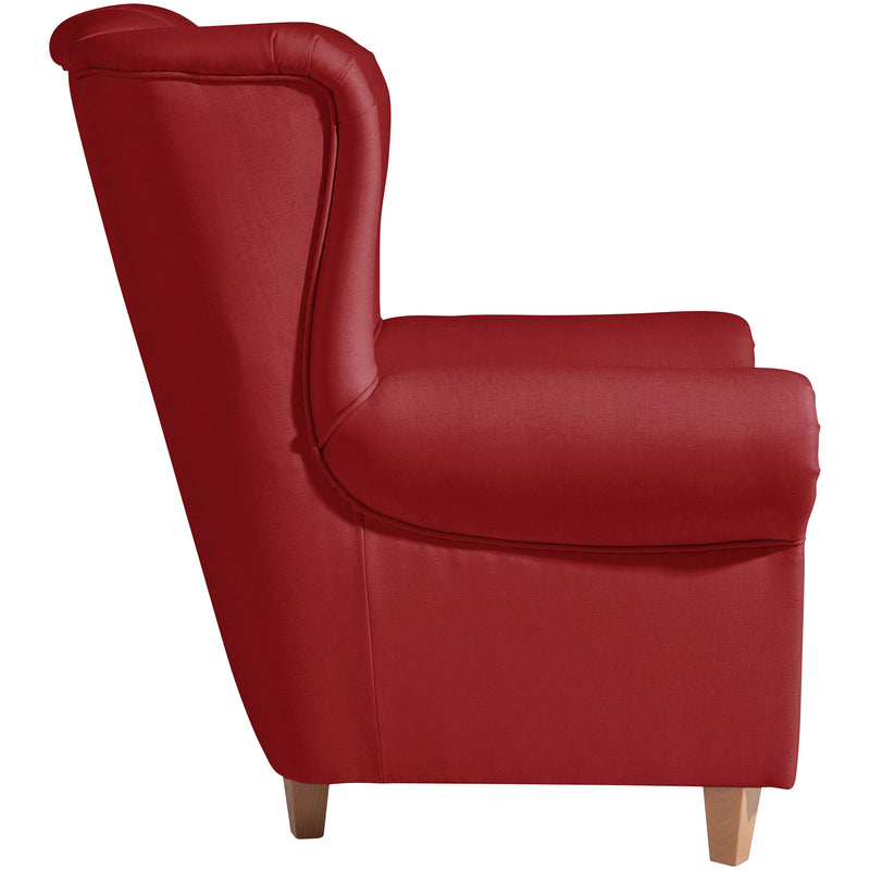 Fauteuil à oreilles Max Winzer Vary chilli