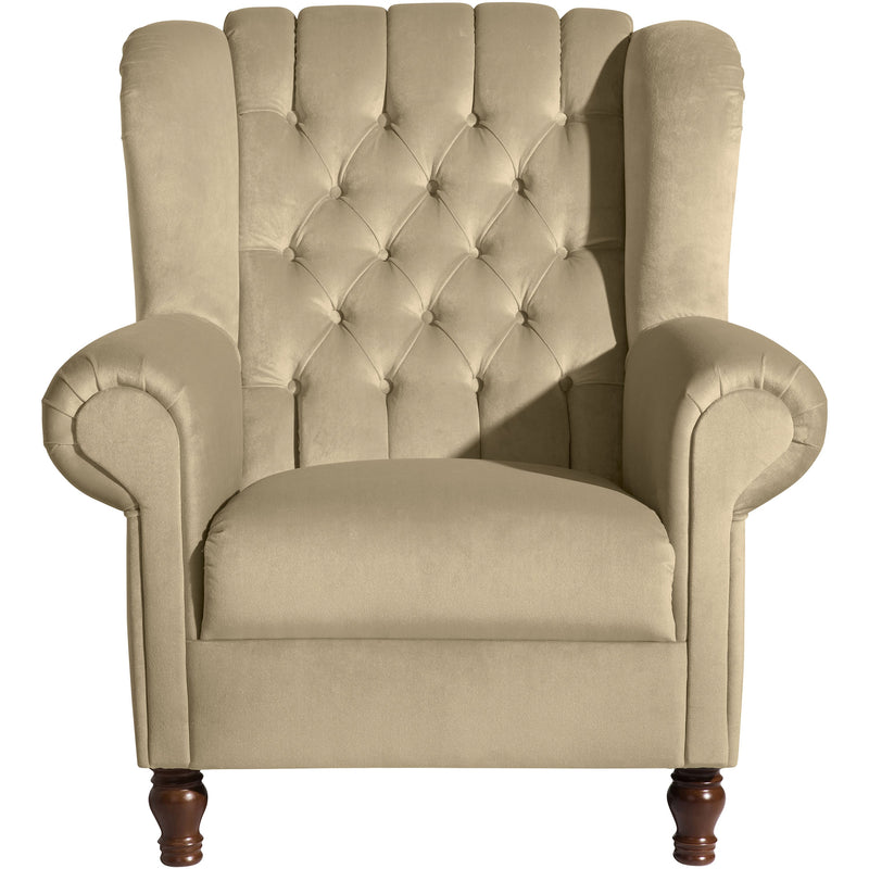 Max Winzer wingback stoel Vary zand