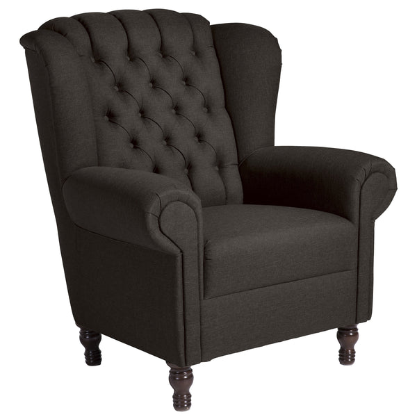 Max Winzer wingback stoel Vary chocolade