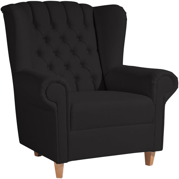 Fauteuil à oreilles Max Winzer Vary Black