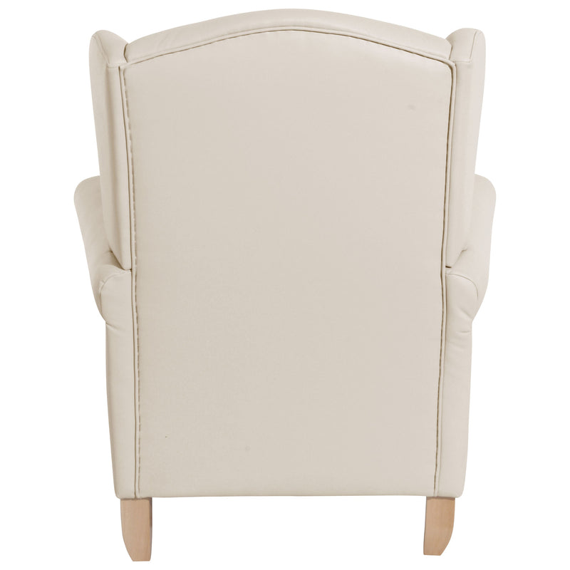 Fauteuil à oreilles Verita beige de Max Winzer