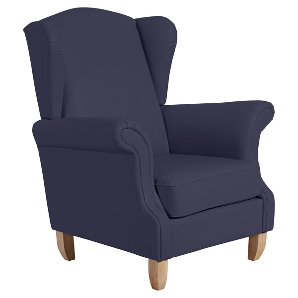 Max Winzer Wingback Chair Verita donkerblauw