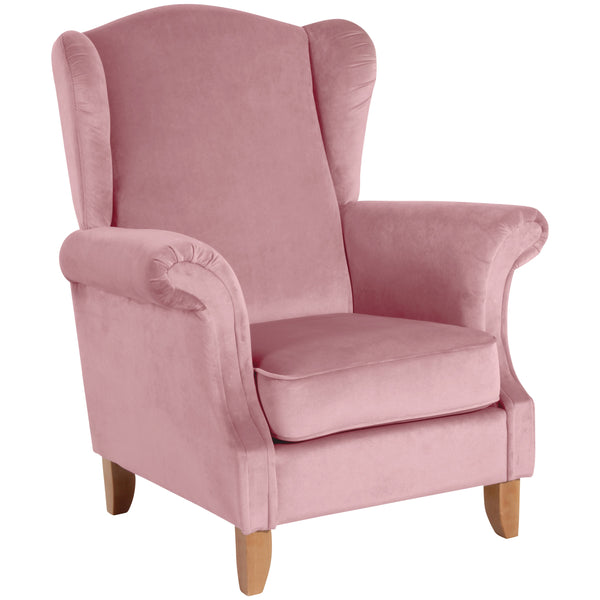 Fauteuil à oreilles Verita rosé de Max Winzer