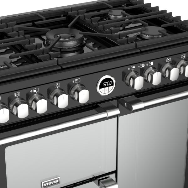 STOVES STERLING Deluxe S900 DF GAS Schwarz