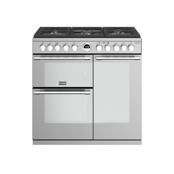 STOVES STERLING Deluxe S900 DF GAS Edelstahl