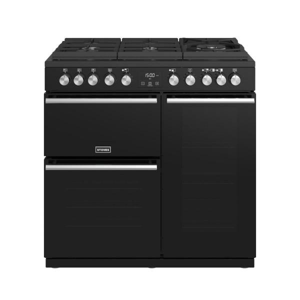 POÊLES PRECISION S900 Deluxe GTG DF Gaz sur Verre Noir 