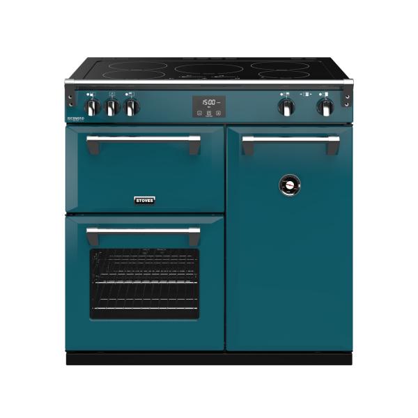 STOVES RICHMOND Deluxe S900 EI INDUKTION CB Kingfisher Teal/Chrom