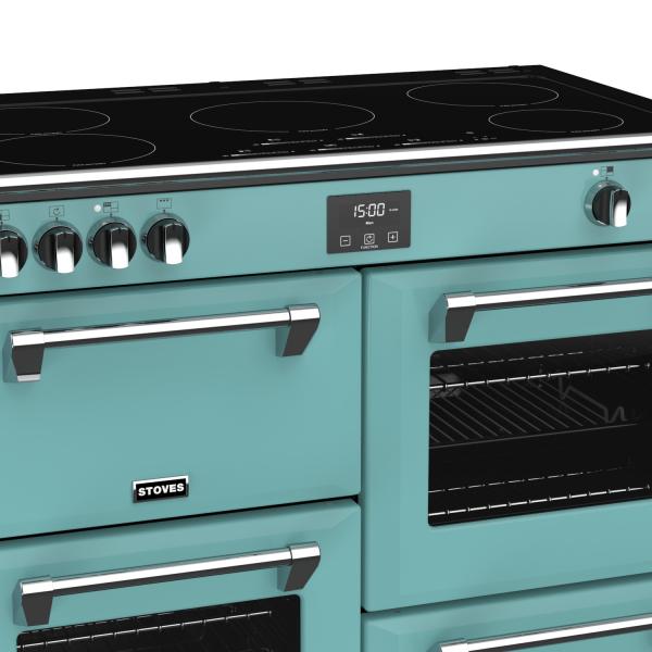 STOVES RICHMOND Deluxe S1000 EI INDUKTION CB Country Blue/Chrom