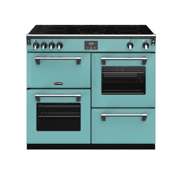 STOVES RICHMOND Deluxe S1000 EI INDUKTION CB Country Blue/Chrom