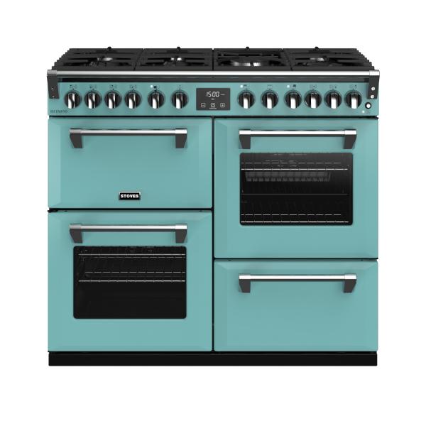 POÊLES RICHMOND Deluxe S1000 DF GAZ CB Country Blue/Chrom 