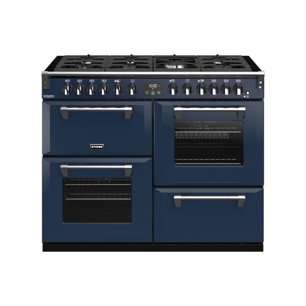 STOVES RICHMOND Deluxe S1100 DF GAS CB Midnight Blue/Chrom