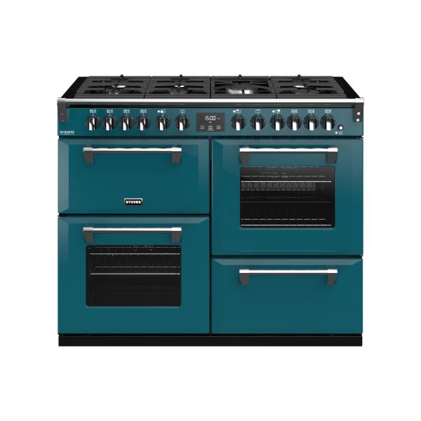 KACHELS RICHMOND Deluxe S1100 DF GAS CB Kingfisher Teal/Chroom 