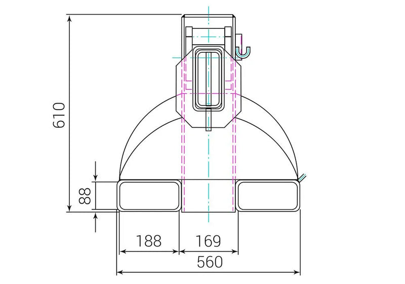 DENIOS Kranarm, Auszieh- Und Höhenverstellbar, Traglast 1000 - 5000 Kg, Grau