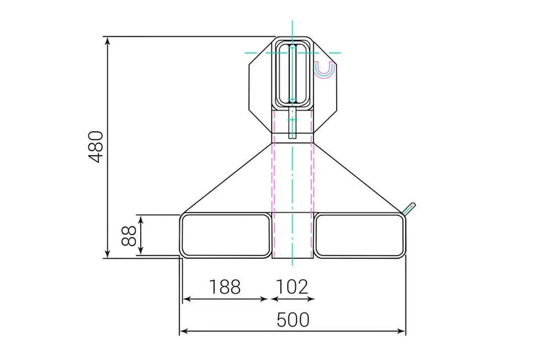 DENIOS Kranarm, Ausziehbar, Traglast 650 - 3000 Kg, Verzinkt