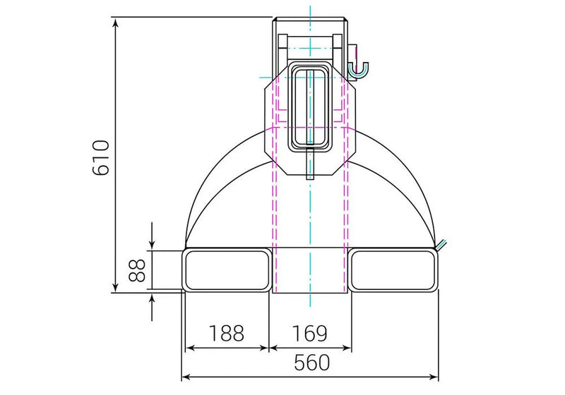 DENIOS Kranarm, Auszieh- Und Höhenverstellbar, Traglast 650 - 3000 Kg, Grau