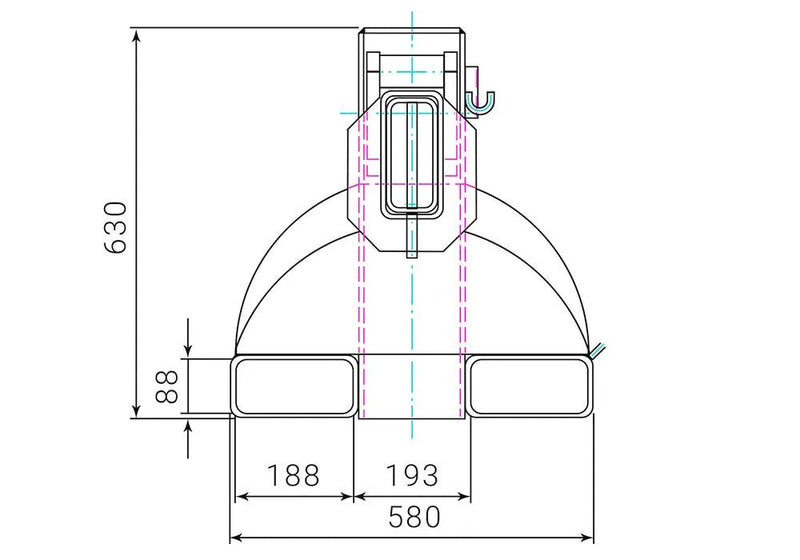 Bras de grue DENIOS, extensible et réglable en hauteur, capacité de charge 1250 - 8000 kg, galvanisé 