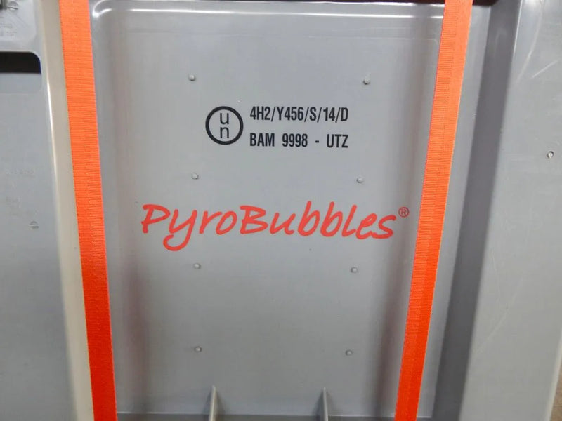 DENIOS Lithium-ionen-akku-transportbox Pe, 299 L, M-box 2 Advanced, Füllmaterial Pyrobubbles®