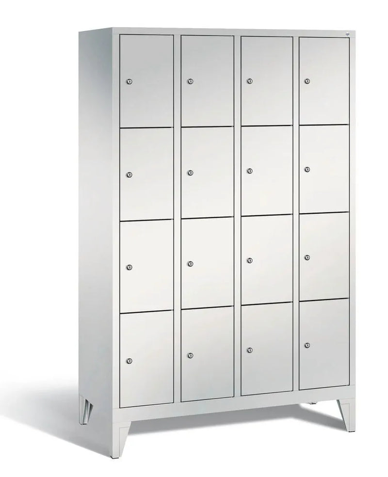 DENIOS Fächerschrank Cabo Auf Füssen, 16 Fächer, B 1190, H 1850, T 500 Mm, Grau/grau