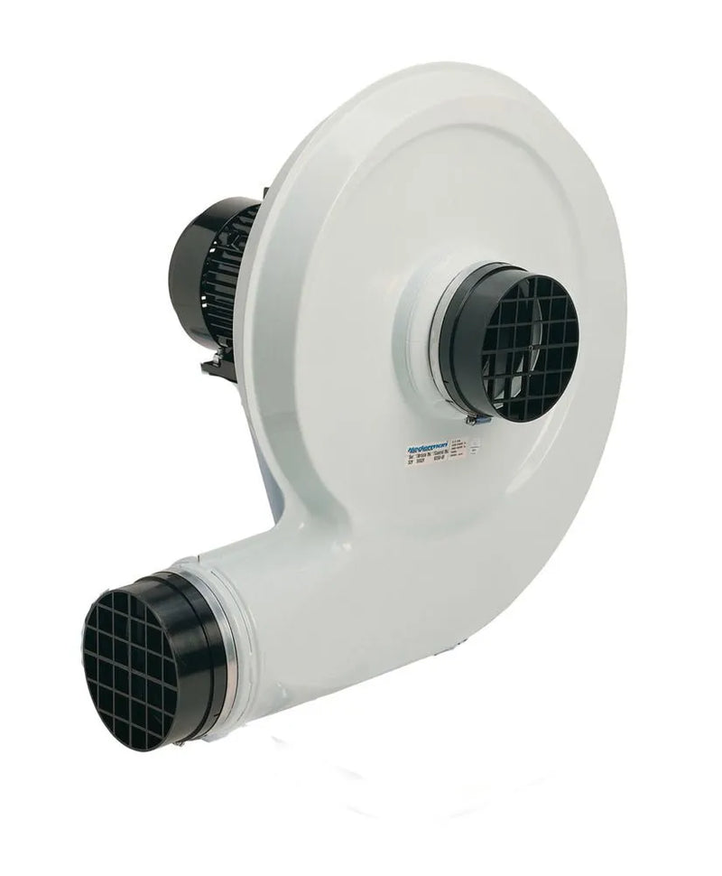 Ventilateur radial DENIOS N29, boîtier en acier, puissance 2,2 kW, en tant qu'unité autonome, triphasé 