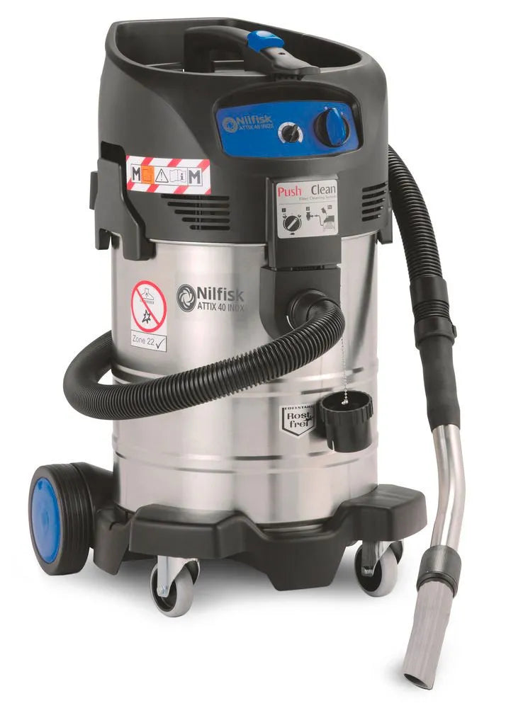 Aspirateur de sécurité DENIOS type S 940, Ex Zone 22, puissance maximale 1100 W, capacité du réservoir 37 litres 