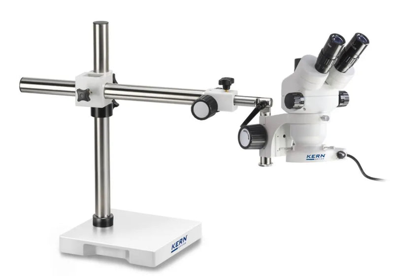 DENIOS Kern Optics stereomicroscoopset Ozm 912, tubus binoculair, objectief 0,7 X - 4,5 X, telescopische arm 