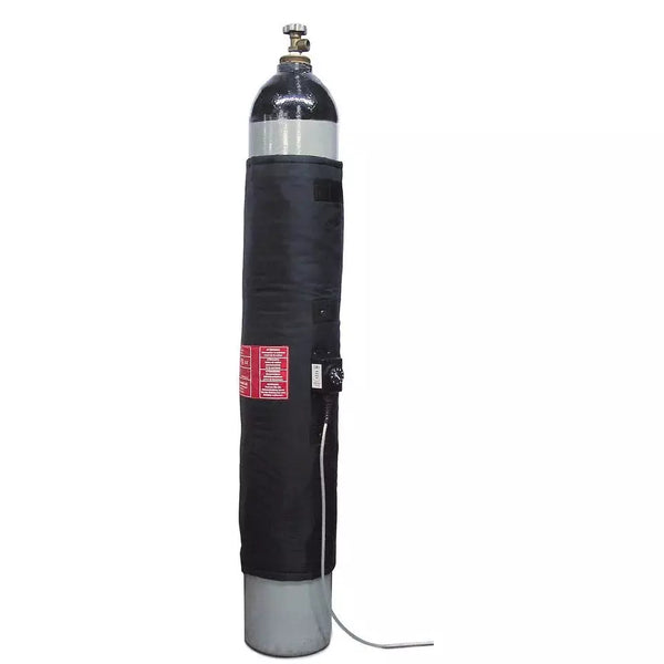 DENIOS verwarmingsmantel voor gasflessen, 0 - 90°c thermostaat, 685 - 830 mm, 450 watt 