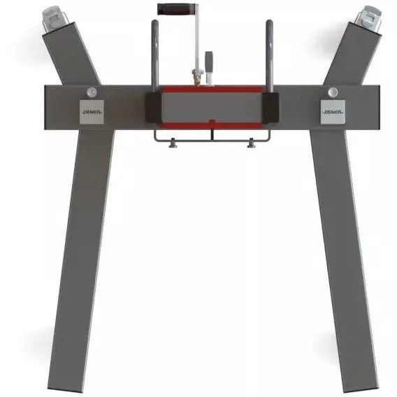 Lève-fûts DENIOS Secu Ex, pince à fûts, fûts de 200 à 220 l, châssis en V, hauteur de levage 0-820 mm, Atex