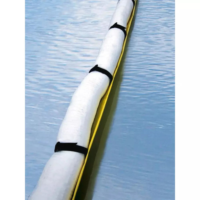 DENIOS Densorb Quatre barrages anti-hydrocarbures (chacun 3 MX 130 mm) en combinaison avec un tablier de plongée (12 MX 300 mm)