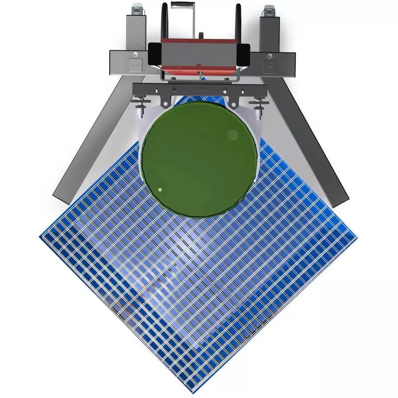 DENIOS vatenheffer Secu Ex, vatenklem, 200 tot 220 l vaten, V-vormig onderstel, hefhoogte 0-820 mm, Atex