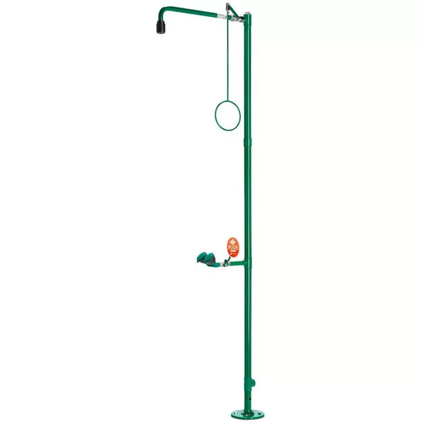 DENIOS Body Shower Met Oogdouche, Groen, Vloermontage, Br 832085, Dvgw 