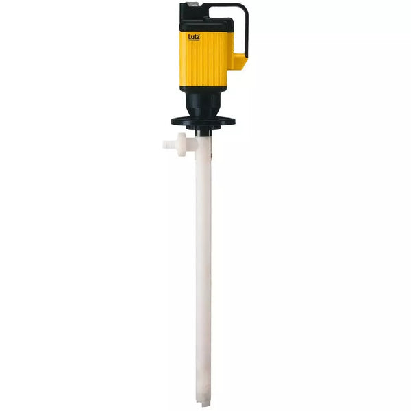 Pompe électrique DENIOS pour acide concentré, profondeur d'immersion 1200 mm, vidange de conteneur, sans raccord 