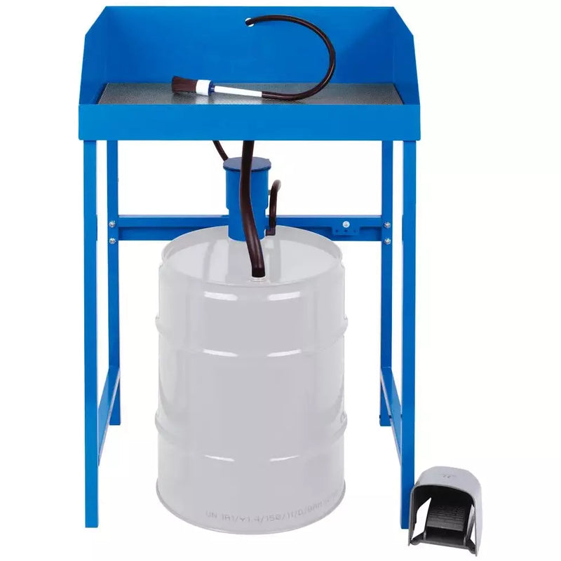 DENIOS Onderdelenwasser Bk50 Met Aansluiting Voor Eén Vat Van 50 Liter Koudereiniger, Stationair 