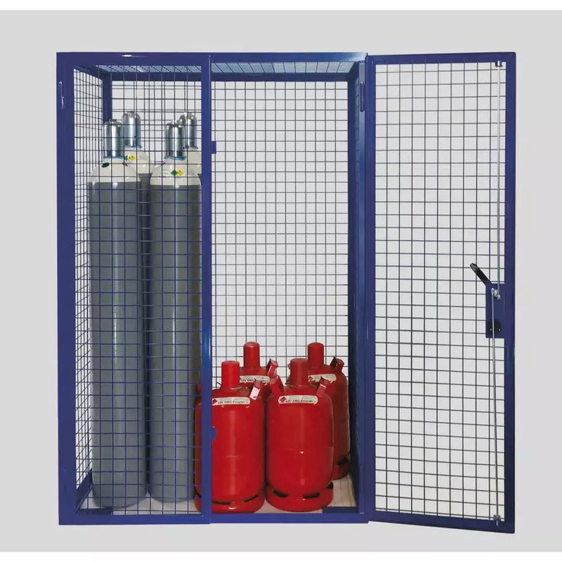 Armoire à bouteilles de gaz DENIOS Gf 8.18 avec porte à 2 battants 