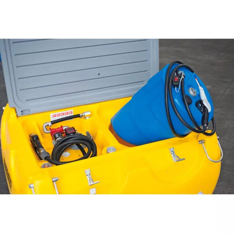 DENIOS Mobiel Combi Tankstation Voor Diesel En Ad-blue (900 + 100 liter), Pomp 12 V 