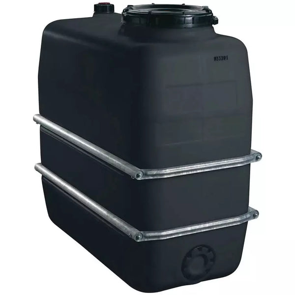 DENIOS Chemische tank van polyethyleen (Pe), 1.100 liter volume, zwart 