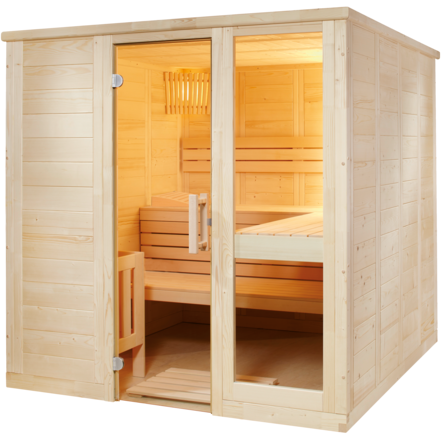 Sentiotec Harvia Komfort Grote massieve sauna