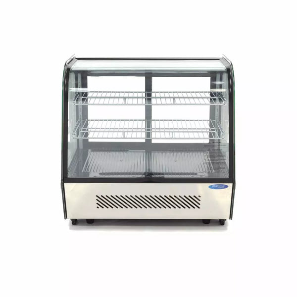 MAXIMA Gastro Glazen Deur Koelkasten - 120 l - 70 cm - Achter Schuifdeuren