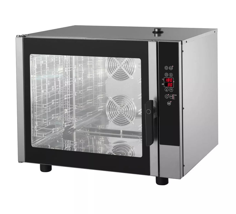 MAXIMA Gastro Combi - Dampfofen - Passt 6 Tabletts (1/1 GN / 60 x 40 cm) - Digital Anzeige - 400 V